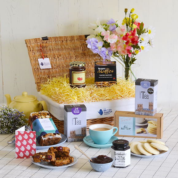 British Afternoon Tea Gift Basket Image 1
